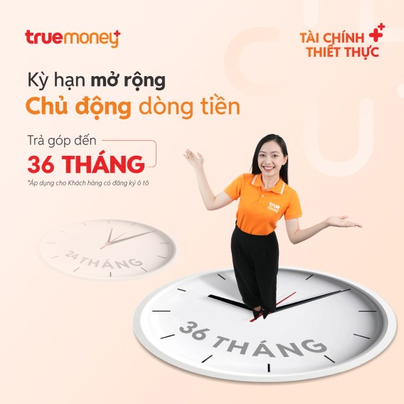 Kỳ hạn mở rộng đến 36 tháng - Chủ động dòng tiền khi vay bằng đăng ký ô tô 1 Ky han tang gap doi ganh lo nhe gap boi